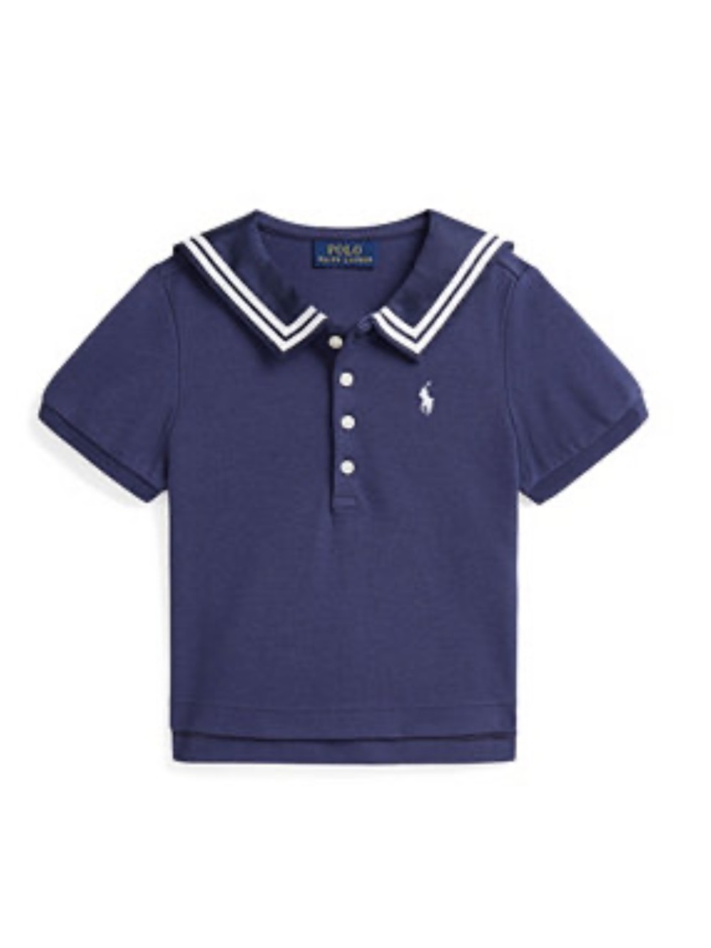 NWT Polo Ralph Lauren Stretch Sailor Collar‎ Polo Shirt Cruise Preppy Classic